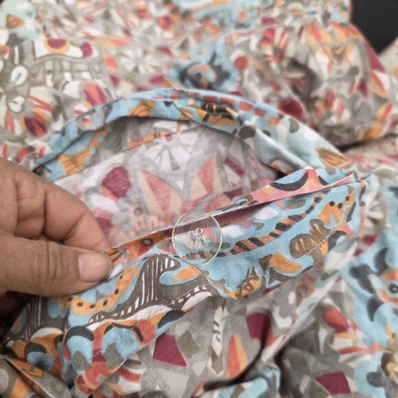 Pottery Barn 4 Pc F/Q Paloma Paisley Organic Cotton Duvet & 3 Pillow Shams 86x86 - Picture 7 of 10